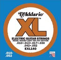 Cordes guitare électrique, D'addario EXL140 10-52 - Fallone Music