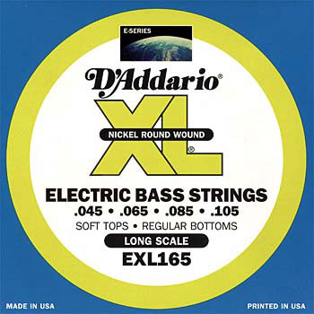 Cordes basse électrique, D'addario EXL165 Long Scale 45-105 - Fallone Music