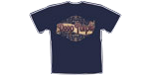 T-Shirt High Voltage - Deep Purple Ornated