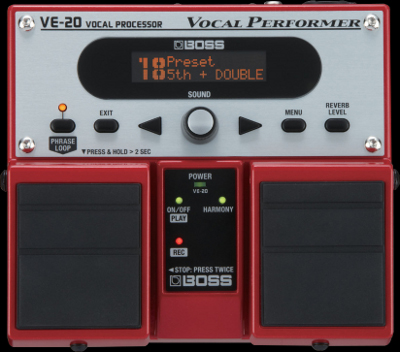 Processeur de voix, Boss VE-20 Vocal Processor - Fallone Music