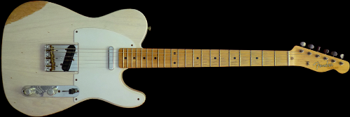 Guitare �lectrique, Fender Custom Shop '58 Heavy Relic Vintage White Maple - Fallone Music
