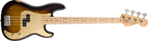 Basse �lectrique, Fender Precision Bass� '50 Road Worn� 2 Color Sunburst Maple - Fallone Music