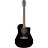 Fender CD-60SCE Dreadnought, Walnut Fingerboard, Black