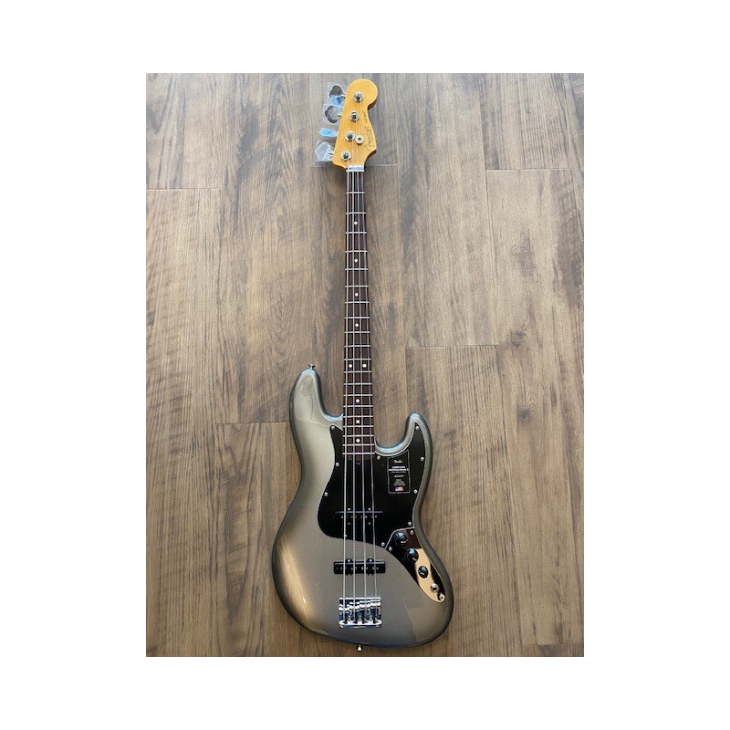 Fender American Professional II Jazz Bass®, touche en palissandre, Mercury