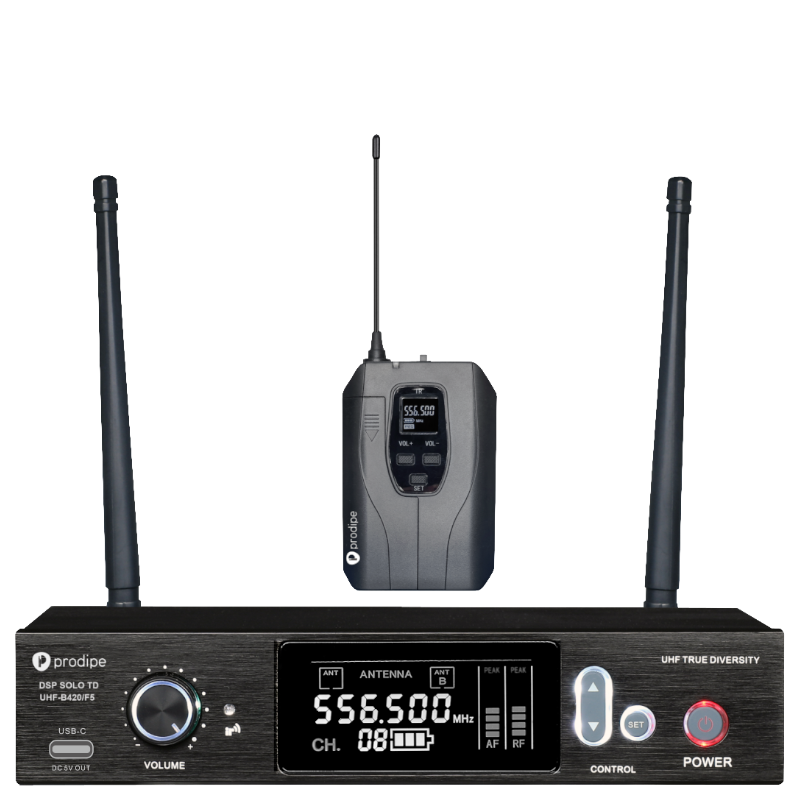 Prodipe Pack UHF B420 DSP True Diversity Headset MH9
