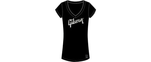 Gibson Gear - Gibson Ladies V-Neck - Femme - Black - Fallone Music